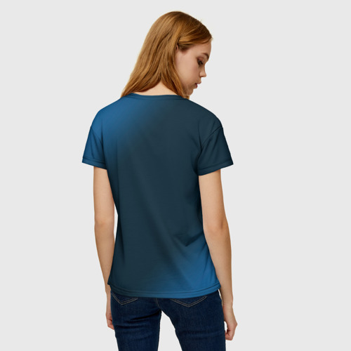 Женская футболка 3D с принтом Игра Horizon Zero Dawn: PRO Gaming, вид сзади #2