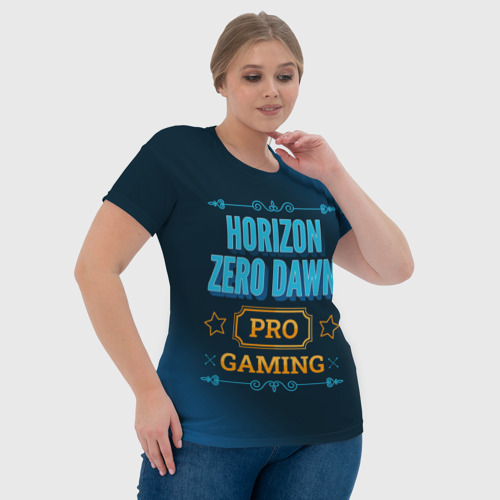 Женская футболка 3D с принтом Игра Horizon Zero Dawn: PRO Gaming, фото #4