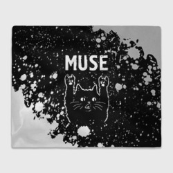 Плед 3D Группа Muse и Рок Кот