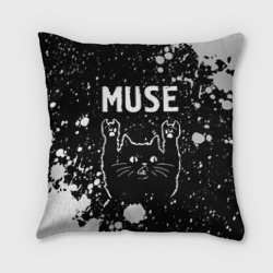 Подушка 3D Группа Muse и Рок Кот