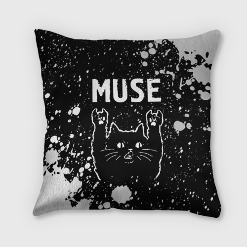 Подушка 3D Группа Muse и Рок Кот