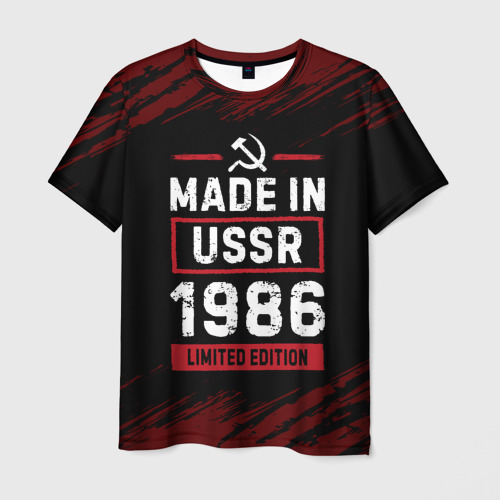 Мужская футболка 3D Made In USSR 1986 / Limited Edition, цвет 3D печать