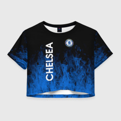 Женская футболка Crop-top 3D Chelsea пламя
