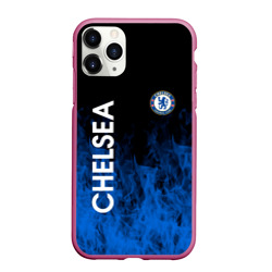 Чехол для iPhone 11 Pro Max матовый Chelsea пламя