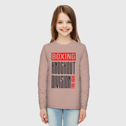 Детский лонгслив хлопок Boxing knockout division - фото 2