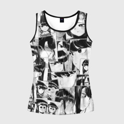 Женская майка 3D Komi san pattern У Коми проблемы с общением