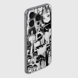 Чехол для iPhone 16 Pro Max силиконовый с защитой камеры Komi san pattern У Коми проблемы с общением - фото 2