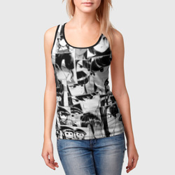 Женская майка 3D Komi san pattern У Коми проблемы с общением - фото 2