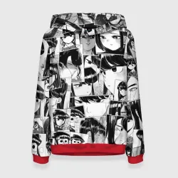 Женская толстовка 3D Komi san pattern У Коми проблемы с общением