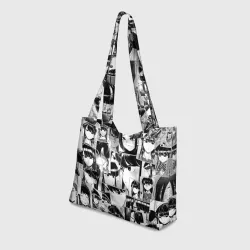 Пляжная сумка 3D Komi san pattern У Коми проблемы с общением - фото 2