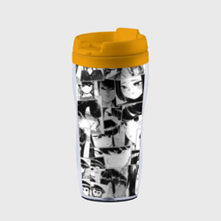 Термокружка-непроливайка Komi san pattern У Коми проблемы с общением
