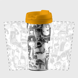 Термокружка-непроливайка Komi san pattern У Коми проблемы с общением - фото 2