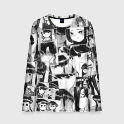 Мужской лонгслив 3D Komi san pattern У Коми проблемы с общением