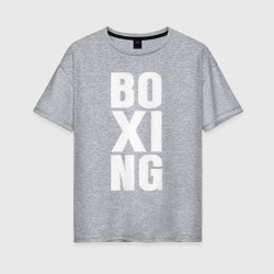 Женская футболка хлопок Oversize Boxing classic