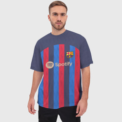 Мужская футболка oversize 3D Барселона 22-23 - фото 2