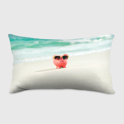 Подушка 3D антистресс Свинка на пляже в очках