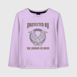 Детский лонгслив хлопок Protected by the power of Odin