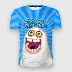 Мужская футболка 3D Slim My singing monsters Мамунт