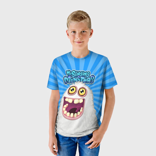 Детская футболка 3D My singing monsters / Мамунт, цвет 3D печать - фото 3
