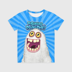 Детская футболка 3D My singing monsters Мамунт