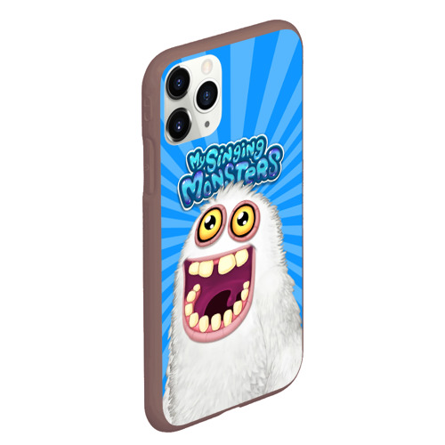 Чехол для iPhone 11 Pro Max матовый My singing monsters Мамунт, цвет коричневый - фото 3