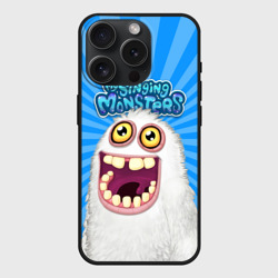 Чехол силиконовый для Apple iPhone 15 Pro матовый My singing monsters Мамунт