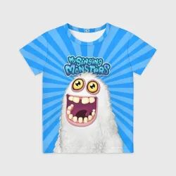 Детская футболка 3D My singing monsters Мамунт