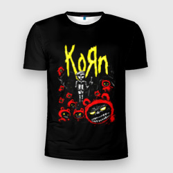 Мужская футболка 3D Slim KoЯn - Korn