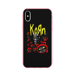 Чехол для iPhone X матовый KoЯn - Korn