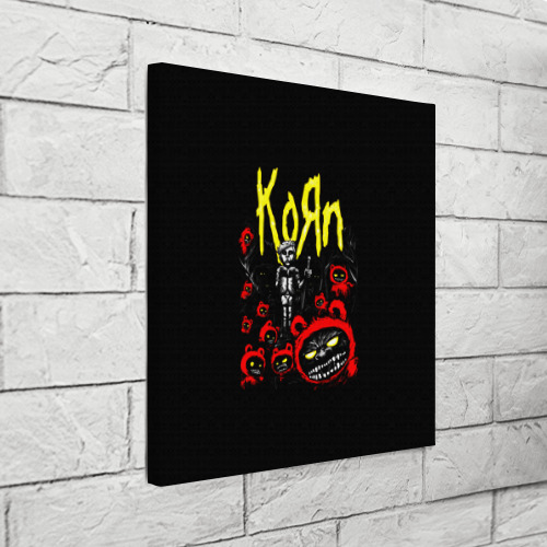 Холст квадратный KoЯn - Korn, цвет 3D печать - фото 3