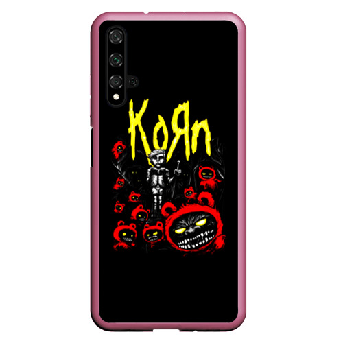 Чехол для Honor 20 KoЯn - Korn, цвет малиновый