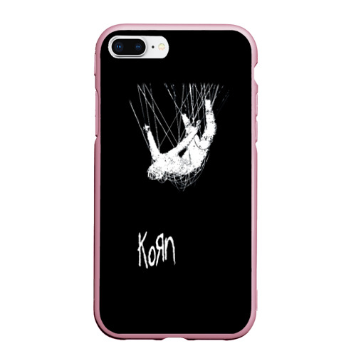 Чехол для iPhone 7Plus/8 Plus матовый KoЯn (Korn), цвет розовый