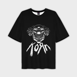 Мужская футболка oversize 3D KoЯn Korn клоун