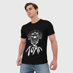 Мужская футболка 3D KoЯn Korn клоун - фото 2