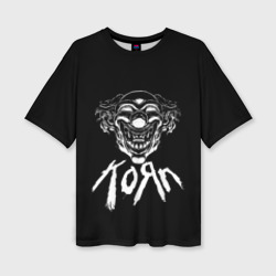 Женская футболка oversize 3D KoЯn Korn клоун