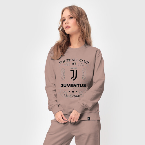 Женский костюм хлопок с принтом Juventus: Football Club Number 1 Legendary, вид сбоку #3