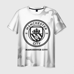 Мужская футболка 3D Manchester City Sport на светлом фоне