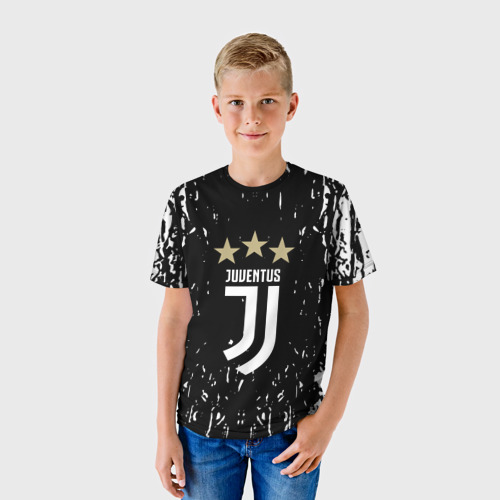 Детская футболка 3D Juventus Ювентус logo, цвет 3D печать - фото 3