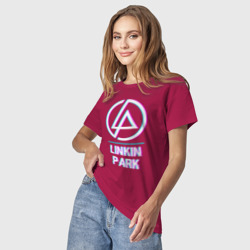 Светящаяся женская футболка Linkin Park Glitch Rock - фото 2