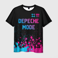 Мужская футболка 3D Depeche Mode Neon Gradient