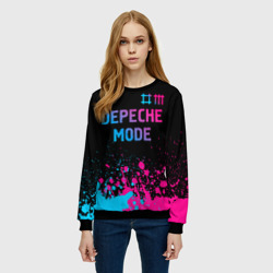 Женский свитшот 3D Depeche Mode Neon Gradient - фото 2