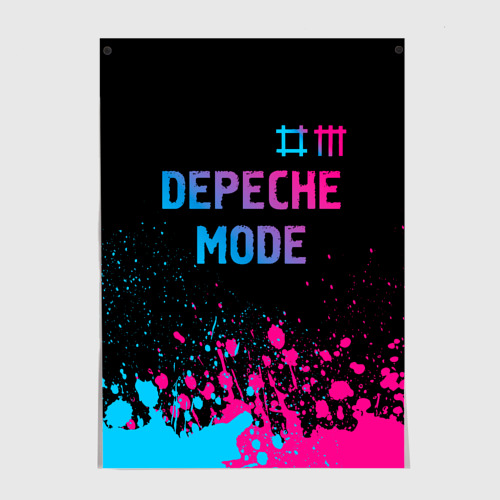 Постер Depeche Mode Neon Gradient