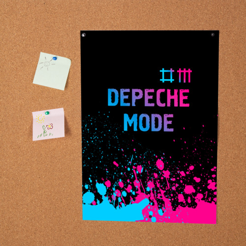 Постер Depeche Mode Neon Gradient - фото 2