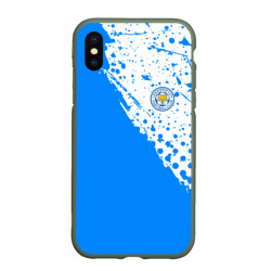 Чехол для iPhone XS Max матовый Leicester city Лестер Сити