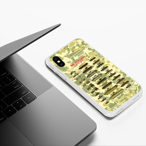 Чехол для iPhone XS Max матовый Красная армия июнь - 1941 бронетехника, цвет белый - фото 5