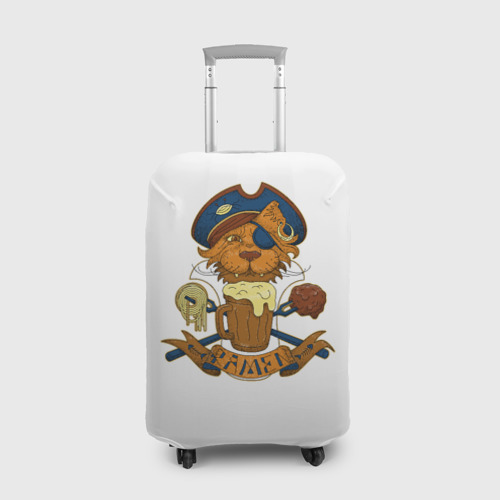 Чехол для чемодана 3D Коте Пират, цвет 3D печать