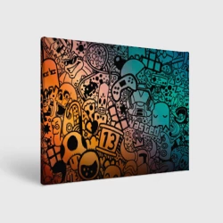 Холст прямоугольный Life is gaming