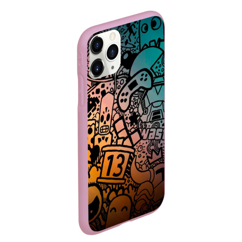 Чехол для iPhone 11 Pro Max матовый Life is gaming, цвет розовый - фото 3