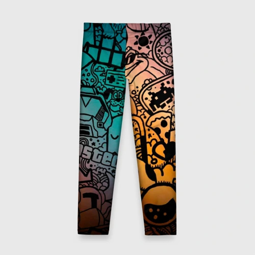 Детские леггинсы 3D Life is gaming - фото 2