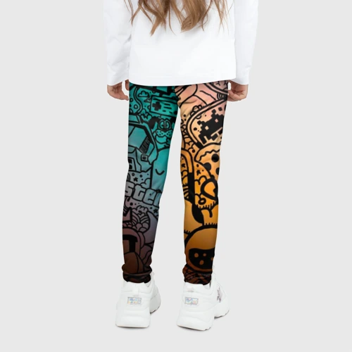 Детские леггинсы 3D Life is gaming - фото 4